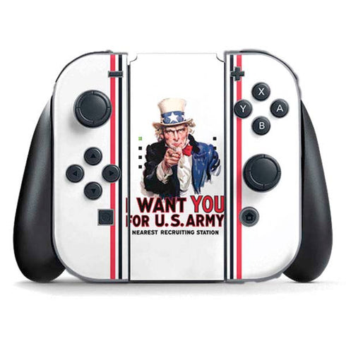 Uncle Sam Vintage War Poster Nintendo Skins