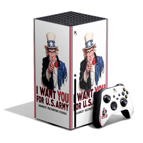 Uncle Sam Vintage War Poster Xbox Series X Skins