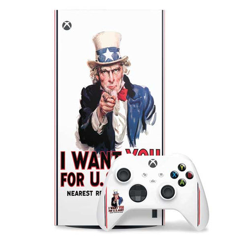 Uncle Sam Vintage War Poster Xbox Series X Skins