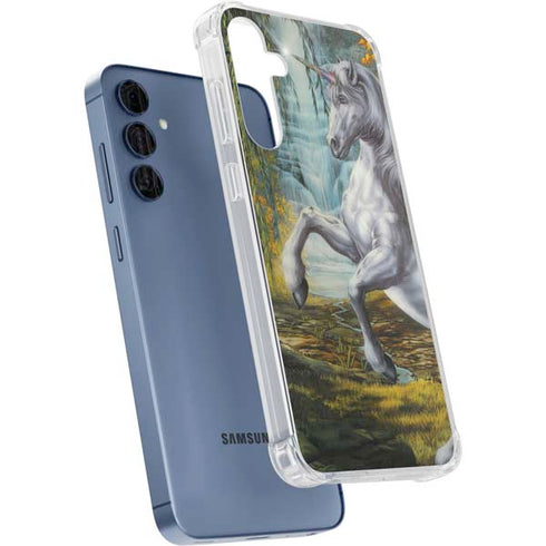 Unicorn of the Willow by Ed Beard Jr Galaxy A55 5G Clear Case