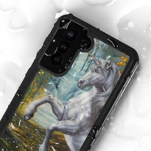 Unicorn of the Willow by Ed Beard Jr Galaxy S24 Plus Waterproof Case