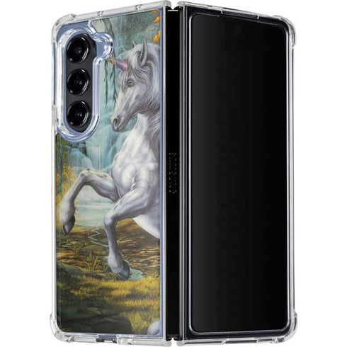 Unicorn of the Willow by Ed Beard Jr Galaxy Z Fold5 5G Clear Case