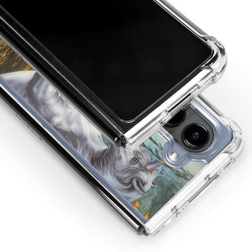Unicorn of the Willow by Ed Beard Jr Galaxy Z Fold5 5G Clear Case