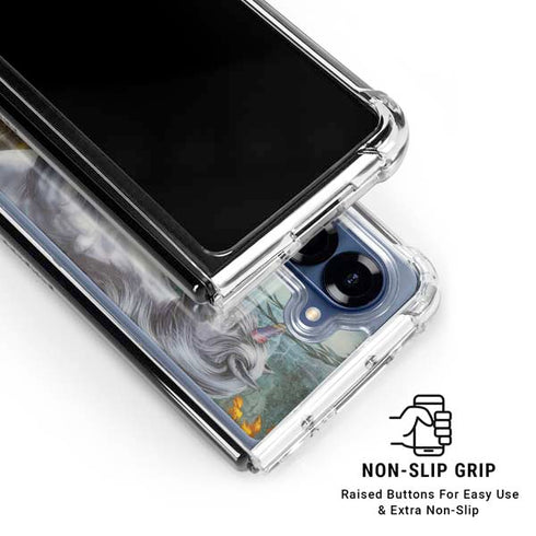 Unicorn of the Willow by Ed Beard Jr Galaxy Z Fold6 Clear Case