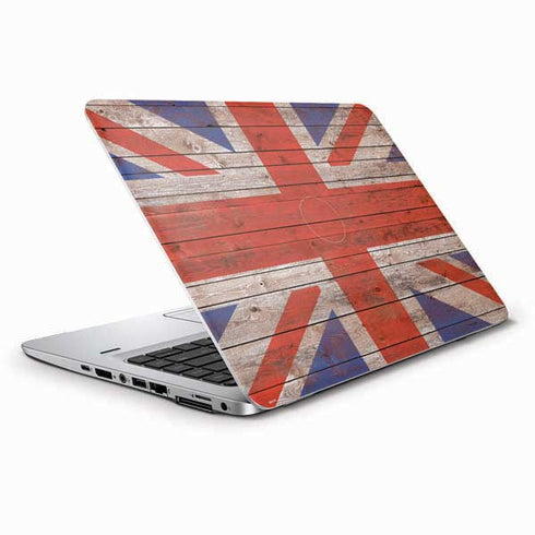 United Kingdom Flag Dark Wood HP Elitebook Skin