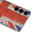 United Kingdom Flag Dark Wood Galaxy A35 5G Skin
