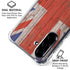 United Kingdom Flag Dark Wood Galaxy A36 5G Clear Case