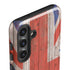 United Kingdom Flag Dark Wood Galaxy S25 Impact Case