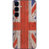 United Kingdom Flag Dark Wood Galaxy S25 Skin