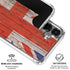 United Kingdom Flag Dark Wood Galaxy S26 Plus Clear Case