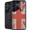 United Kingdom Flag Dark Wood Galaxy S26 Plus Kickstand Case