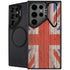 United Kingdom Flag Dark Wood Galaxy S26 Ultra Kickstand Case