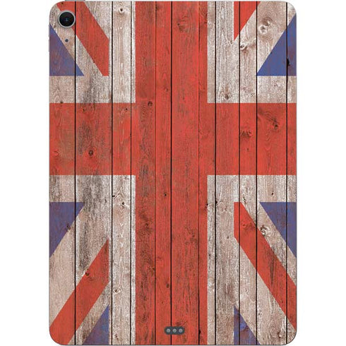 United Kingdom Flag Dark Wood Apple iPad Air Skin