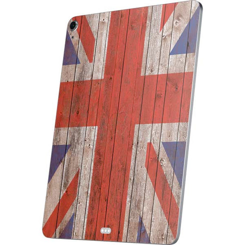 United Kingdom Flag Dark Wood Apple iPad Air Skin