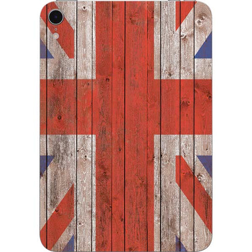 United Kingdom Flag Dark Wood Apple iPad Mini Skin