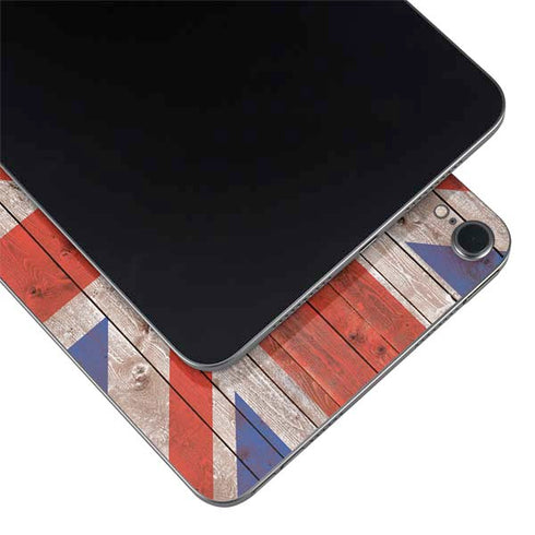 United Kingdom Flag Dark Wood Apple iPad Mini Skin