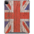 United Kingdom Flag Dark Wood iPad Cases