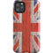 United Kingdom Flag Dark Wood iPhone Cases