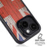 United Kingdom Flag Dark Wood iPhone 13 Kickstand Case