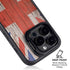 United Kingdom Flag Dark Wood iPhone 13 Pro Kickstand Case