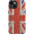 United Kingdom Flag Dark Wood iPhone 15 Impact Case