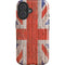 United Kingdom Flag Dark Wood iPhone 16 Magsafe Impact Case