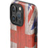 United Kingdom Flag Dark Wood iPhone 16 Pro Impact Case