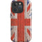 United Kingdom Flag Dark Wood iPhone 16 Pro Magsafe Impact Case