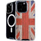 United Kingdom Flag Dark Wood iPhone 16 Pro Max MagSafe Case