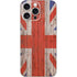 United Kingdom Flag Dark Wood iPhone 16 Pro Max Skin