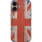United Kingdom Flag Dark Wood iPhone 16 Skin