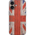 United Kingdom Flag Dark Wood iPhone 16 Skin