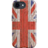 United Kingdom Flag Dark Wood iPhone 16e Impact Case