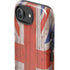 United Kingdom Flag Dark Wood iPhone 16e Impact Case