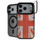 United Kingdom Flag Dark Wood iPhone 18 Pro Kickstand Case