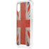 United Kingdom Flag Dark Wood iPhone XS Clear Case