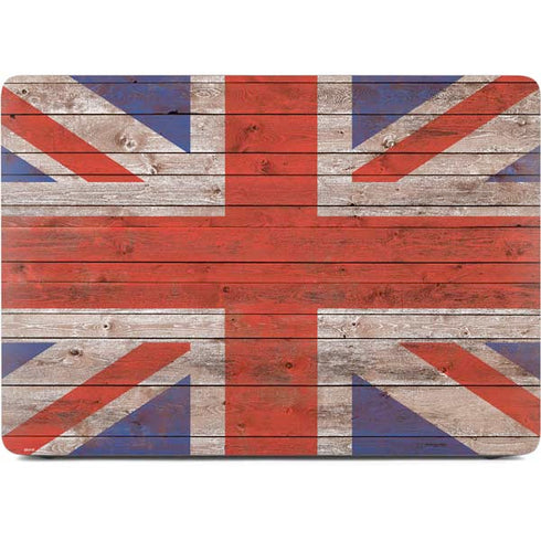 United Kingdom Flag Dark Wood Apple MacBook Air Skin