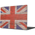 United Kingdom Flag Dark Wood Apple MacBook Pro 14-inch Skin