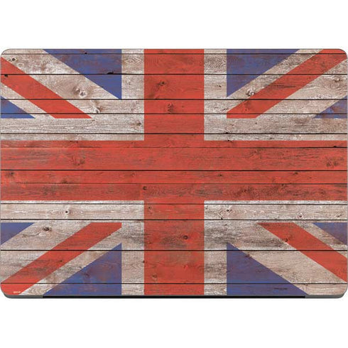 United Kingdom Flag Dark Wood Apple MacBook Pro 14-inch Skin