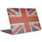 United Kingdom Flag Dark Wood MacBook Skins