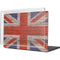 United Kingdom Flag Dark Wood MacBook Cases