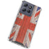 United Kingdom Flag Dark Wood Moto G 5G (2025) Clear Case