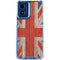 United Kingdom Flag Dark Wood Moto G 5G (2024) Clear Case