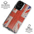 United Kingdom Flag Dark Wood Moto G Power 5G (2024) Clear Case