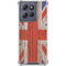 United Kingdom Flag Dark Wood Moto G Power 5G (2025) Clear Case