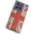 United Kingdom Flag Dark Wood Moto G Power 5G (2025) Clear Case