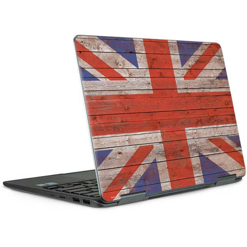 United Kingdom Flag Dark Wood Notebook 9 Pro 13in (2017) Skin