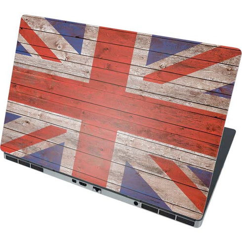 United Kingdom Flag Dark Wood Dell Precision Skin
