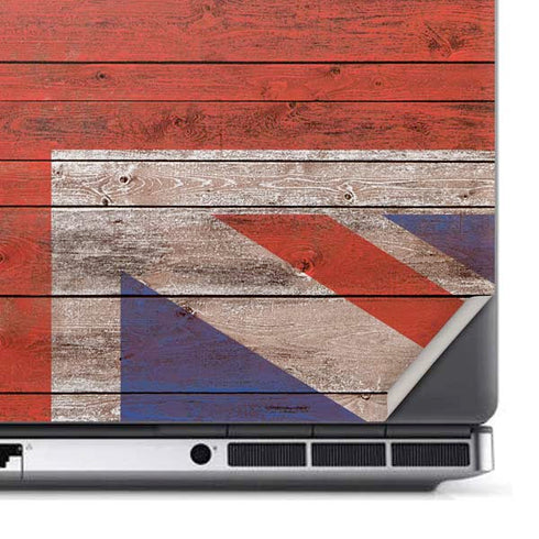 United Kingdom Flag Dark Wood Dell Precision Skin