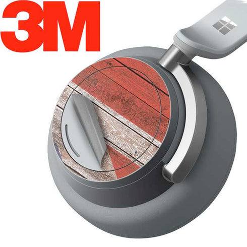 United Kingdom Flag Dark Wood Surface Headphones Skin